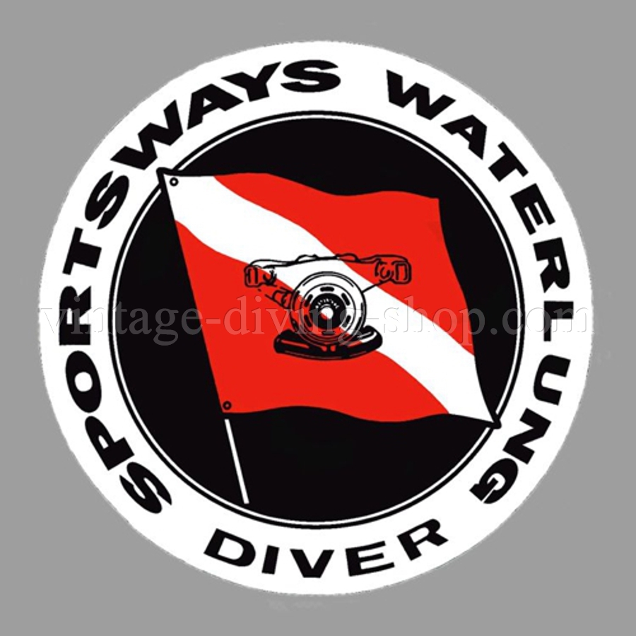 SPORTSWAYS WATERLUNG - Tank decal sticker Aufkleber - Diving plongee scuba Tauchen New