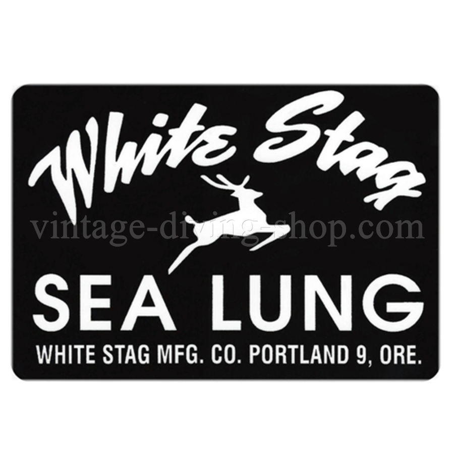 White Stag Tank decal - decal sticker Aufkleber - NEW - schwarz, weiß