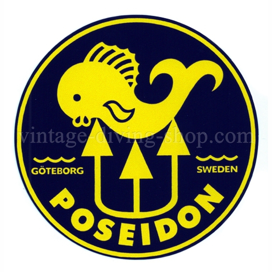 Poseidon - scuba tank decal sticker Aufkleber